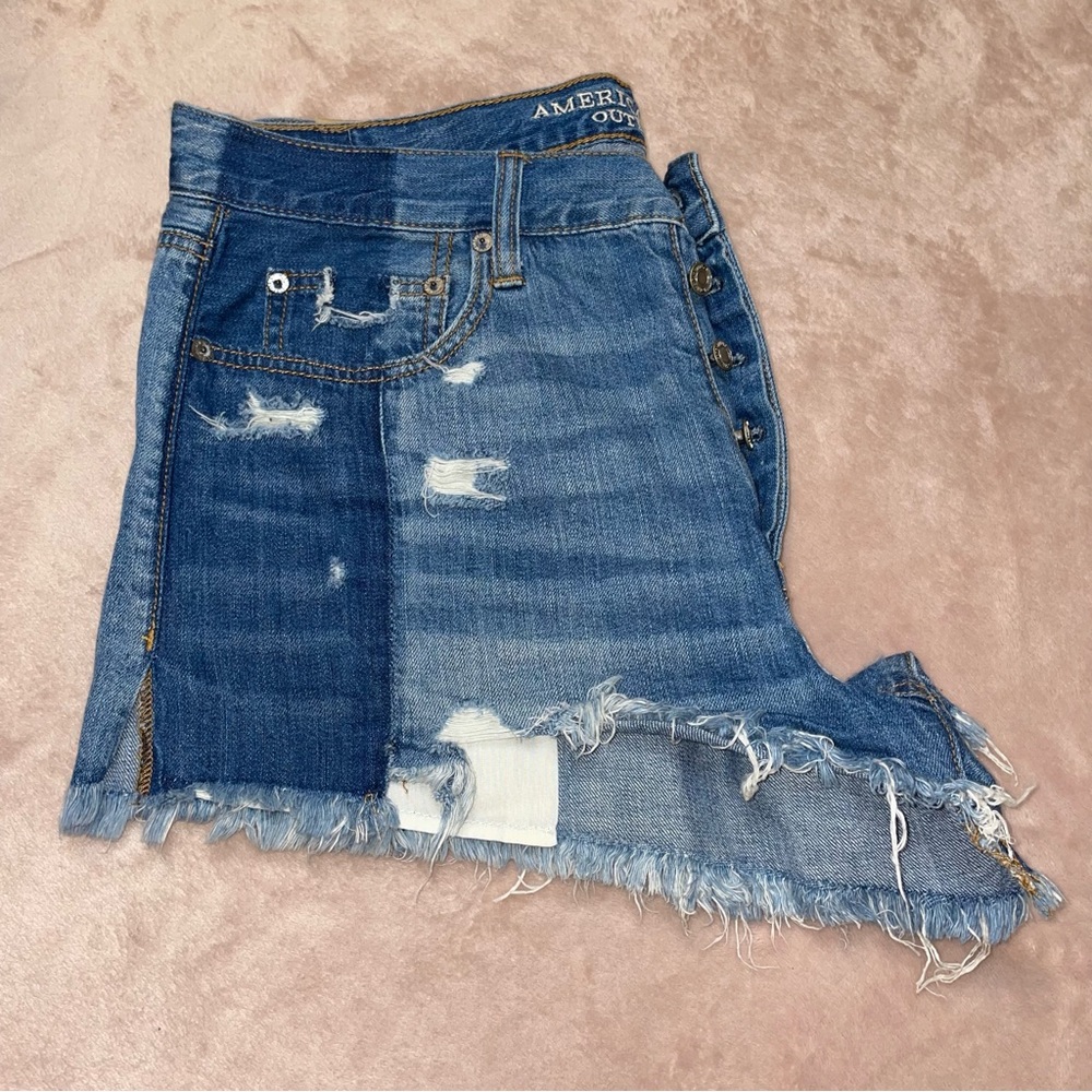 American Eagle distressed vintage hi-rise festival short size 12 - Picture 3 of 11